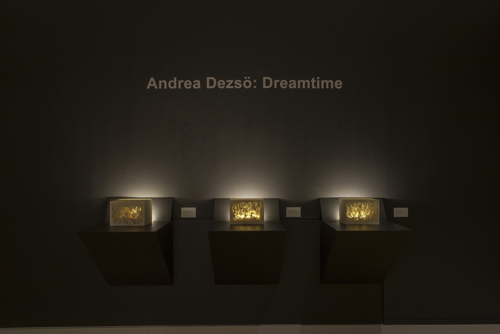 Andrea Dezsö: Dreamtime Installation view at the Virginia Museum of Contemporary Art (MOCA). Photograph by Glen McClure Andrea Dezsö: Dreamtime Installation view at the Virginia Museum of Contemporary Art (MOCA). Photograph by Glen McClure