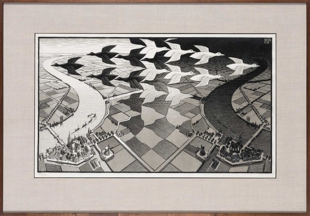 Maurits Cornelis Escher Day And Night Bool Kist Locher Wierda 303 1938 Artsy