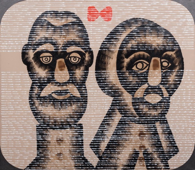 Concetto Pozzati, ‘Videogramma dei burattini’, 1981, Finarte