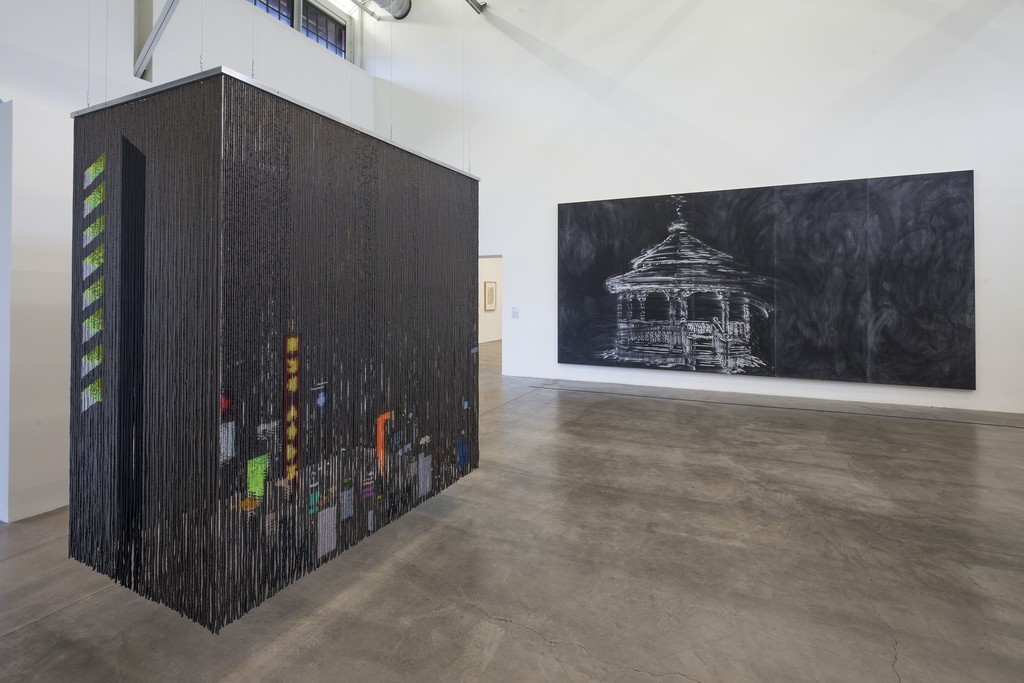 Installation image of Dimensions of Black at the Museum of Contemporary Art San Diego, downtown location, 2016. Photo: Pablo Mason Installation image of Dimensions of Black at the Museum of Contemporary Art San Diego, downtown location, 2016. Photo: Pablo Mason