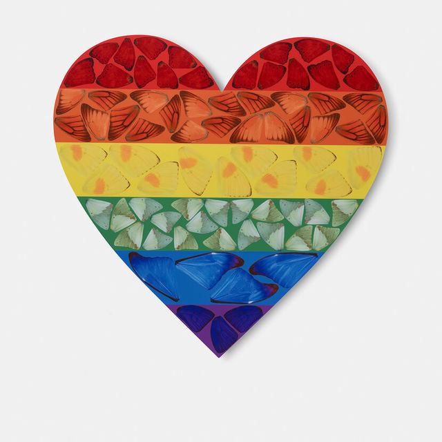 Damien Hirst, ‘Butterfly Heart (Small)’, 2020, Print, Laminated Giclée print on aluminum composite panel, Weng Contemporary
