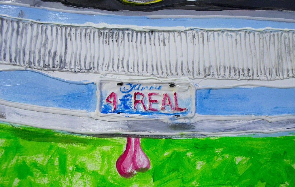 Yvette Mayorga, 4 Real (Crossing inside a car) (detail 1) Yvette Mayorga, 4 Real (Crossing inside a car) (detail 1)