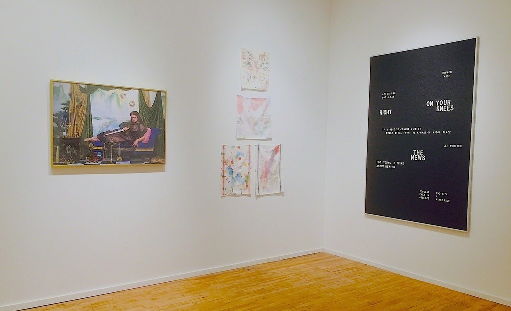 Left: Rachel Stern, Self Portrait as Medea;
Center: Ross Simonini, Anxiety Napkins;
Right: Nicole Reber, About Heaven
Left: Rachel Stern, Self Portrait as Medea;
Center: Ross Simonini, Anxiety Napkins;
Right: Nicole Reber, About Heaven