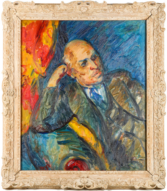 Matthew Smith, ‘Portrait of Dudley Wallis ’, Painted circa 1936. , Painting, Oil on canvas , Chiswick Auctions