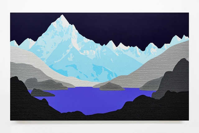 David Wightman, ‘Beatrix’, Mixed Media, Acrylic and vinyl wall paper on canvas, Duran Mashaal