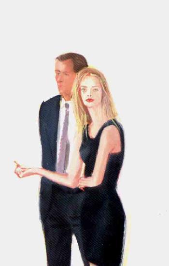 Alex Katz - Study for Peter and Lauren