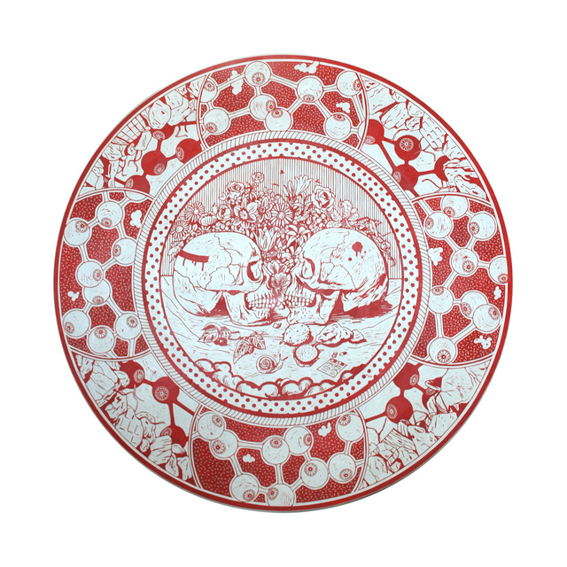 Kenichi Yokono, ‘Vanitas - Still Life With Confusing Eyeballs (Picture Plate)’, 2012, Mark Moore Fine Art