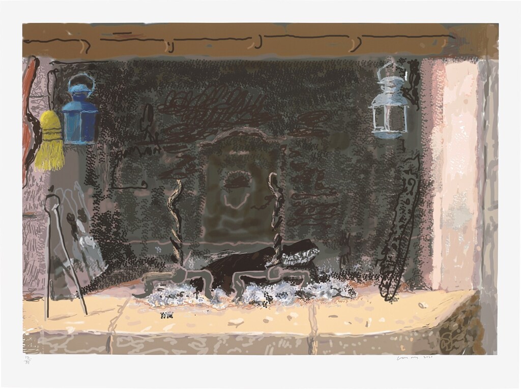 David Hockney - No Fire, from My Normandy