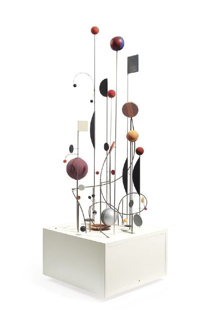 Abraham Palatnik, ‘Objeto Cinetico CK-8’, 1966-2005, Sculpture, Stainless steel, industrial paint, wood and motor, El Museo del Barrio
