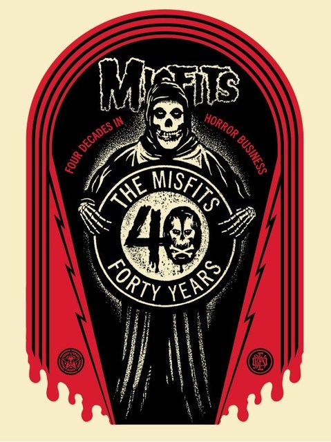 Shepard Fairey, ‘Misfits 40th Grave’, 2017, Print, Silkscreen on paper, Galerie Brugier-Rigail