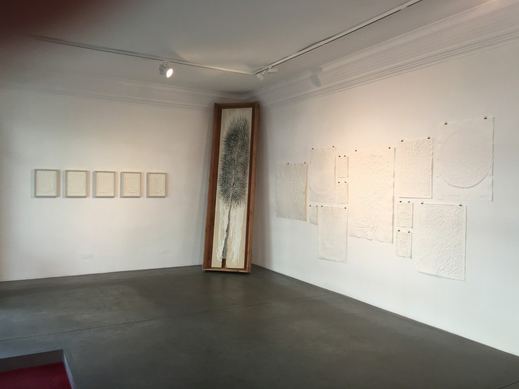 Installation view, Simulacra - Editions by Günther Uecker, Engelage & Lieder, 2017 Installation view, Simulacra - Editions by Günther Uecker, Engelage & Lieder, 2017