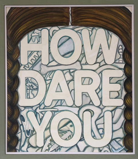 Celina Teague, ‘How Dare You ?’, 2019, Painting, Oil and acrylic on canvas, Kristin Hjellegjerde Gallery