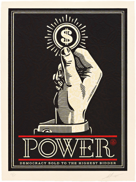 Shepard Fairey (OBEY), ‘Power Bidder’, 2015, Pace Prints