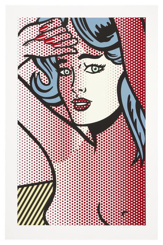 Roy Lichtenstein - Nude with Blue Hair