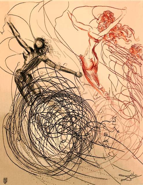 Salvador Dalí, ‘The Hippies Suite: Woman in The Waves 1970-1971’, 20th Century, Textile Arts, Original Aubusson tapestry, Off The Wall Gallery