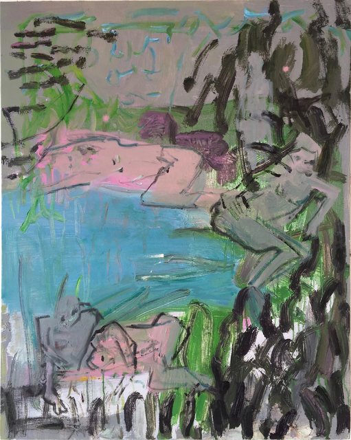 Julia Schwartz, ‘imaginary lake imaginary vacation 2 (the water was cold and so blue) for joe’, 2017, John Wolf Art Advisory & Brokerage