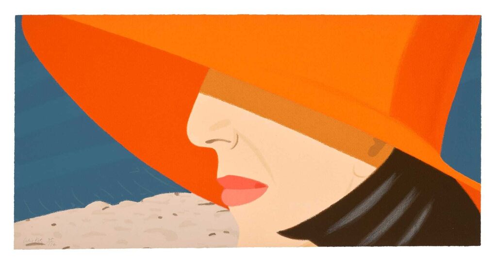 Alex Katz - Orange Hat, from Alex and Ada, the 1960's to the 1980's