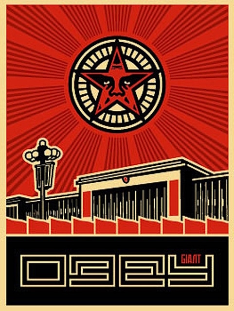 Shepard Fairey (OBEY), ‘Chinese Building’, 2001, Gregg Shienbaum Fine Art