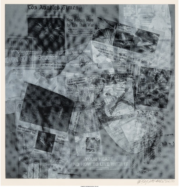 Robert Rauschenberg, ‘Surface Series from Currents, Your Heart’, 1970, Heritage Auctions