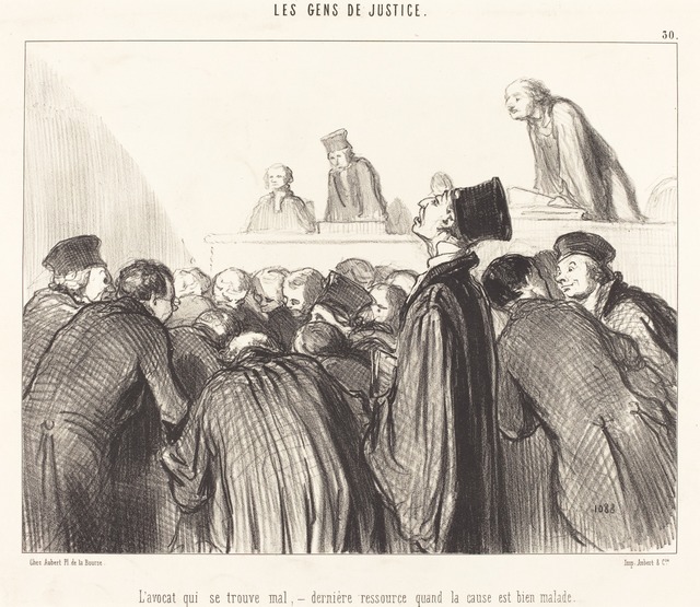 Honoré Daumier, ‘L'Avocat que se trouve mal’, 1846, National Gallery of Art, Washington, D.C.