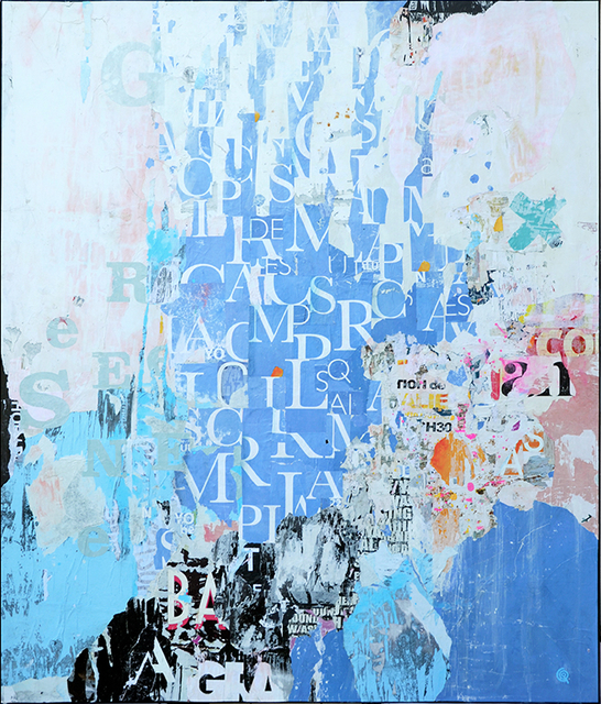 Sylvie Perrin, ‘Rue de l’Oiseau blanc’, 2019, Mixed Media, Collage and mixed technique on wood panel + epoxy resin, THE WHITE ROOM GALLERY