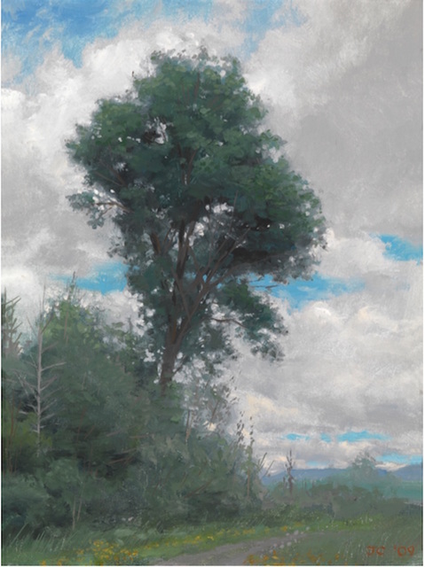 Jacob Collins, ‘Maple Tree’, 2009, Painting, Oil on canvas on panel, Adelson Galleries