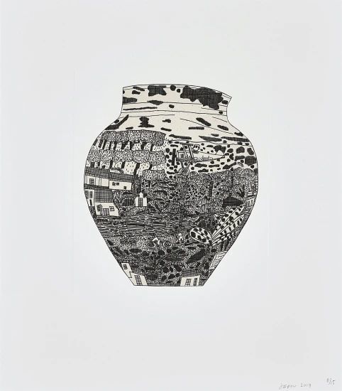 Jonas Wood - Untitled, from 8 Pots