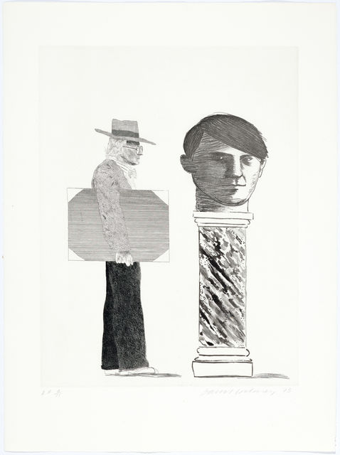 David Hockney, ‘The student: homage to Picasso’, 1973, Koller Auctions