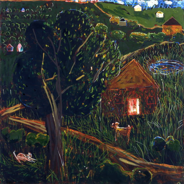 Jennifer Losch Bartlett, ‘Abandoned House’, 1999, Painting, Oil on canvas, Bentley Gallery