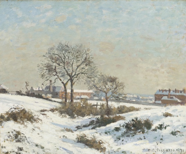 Camille Pissarro, ‘Snowy Landscape at South Norwood’, 1871, Los Angeles County Museum of Art