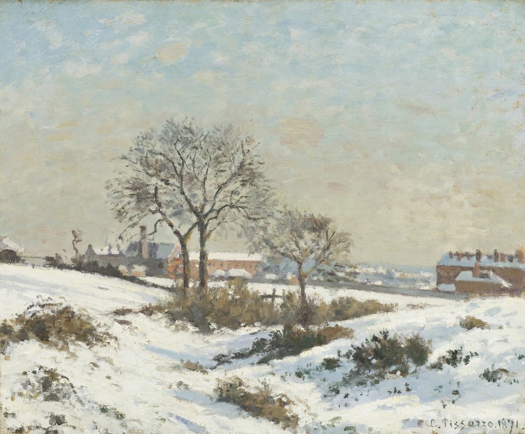 Camille Pissarro Snowy Landscape at South Norwood (1871) Artsy