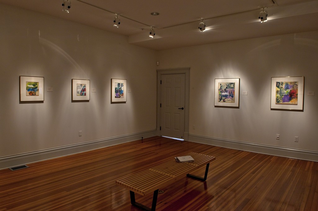 "Robert Rauschenberg: Kyoto, Sri Lanka, and Thai Drawings" at the Academy Art Museum, Easton, 2015-2016. Photo: George Holzer "Robert Rauschenberg: Kyoto, Sri Lanka, and Thai Drawings" at the Academy Art Museum, Easton, 2015-2016. Photo: George Holzer
