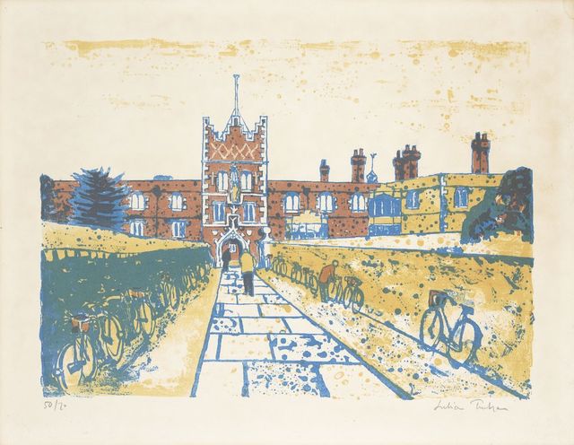 Julian Trevelyan, ‘Jesus College’, 1959-62, Print, Lithograph in colours on wove, Roseberys