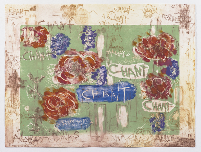 Joan Snyder, ‘Chant/Forever A.P. I/II’, 2018, Print, Color lithograph, etching,(wiped a la poupee in 2 colors) and color woodcut, Anders Wahlstedt Fine Art