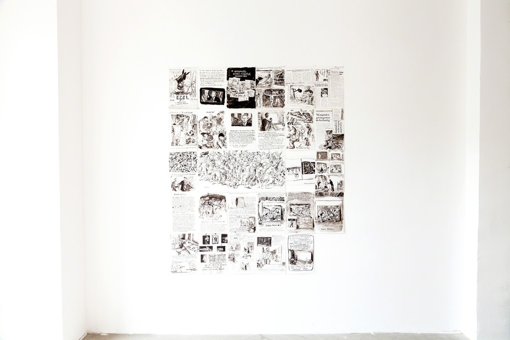 exhibition view: original drawings „Ezel #3“ | image: ©dasesszimmer exhibition view: original drawings „Ezel #3“ | image: ©dasesszimmer