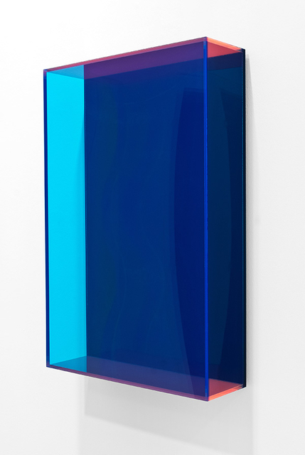Regine Schumann, ‘colormirror dark blue’, 2016, Sculpture, Acrylic glass, fluorescent, Galerie Judith Andreae