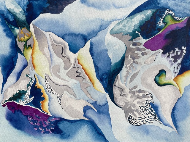 Mary Shah, ‘The Depths’, 2021, Painting, Watercolor on paper, Rick Wester Fine Art