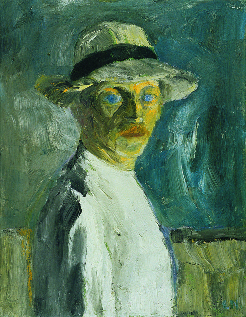 Emil Nolde, ‘Selbstbild’, 1917, Painting, Oil on plywood, Louisiana Museum of Modern Art