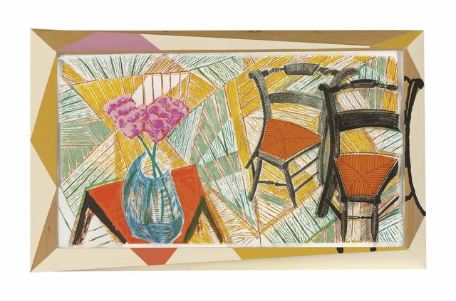 David Hockney, ‘Walking past two Chairs, from: The Moving Focus Series’, 1984-6, Christie's