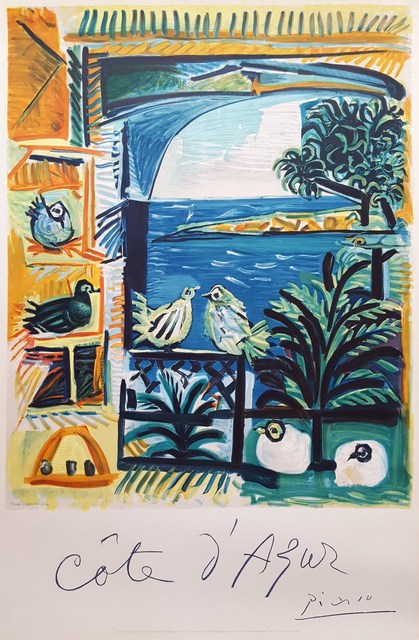 Pablo Picasso, ‘Cote D'Azur’, 1962, Print, Lithograph, Exhibition Poster, Graves International Art