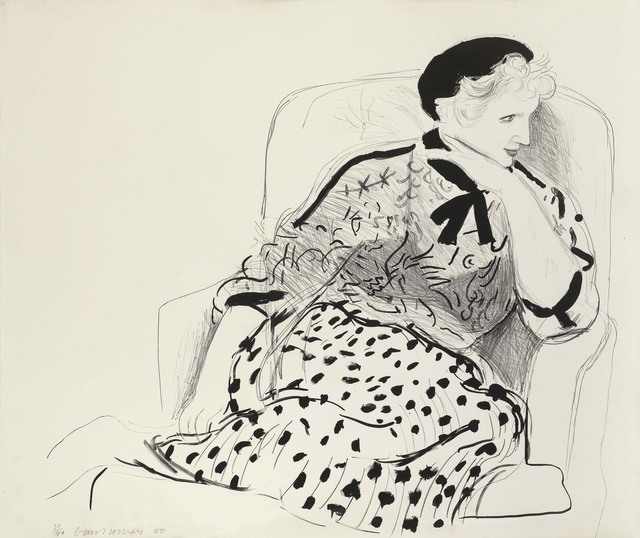 David Hockney, ‘Celia in an Armchair’, 1980, Print, Lithograph, Tanya Baxter Contemporary