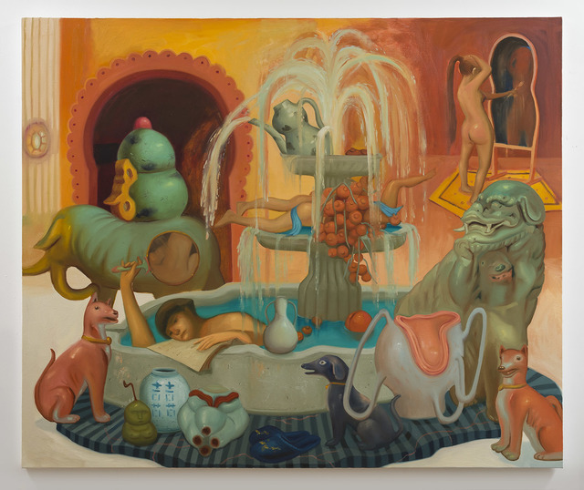 Dominique Fung, ‘Access to a Warm Space for Bathing’, 2017, Painting, Oil on canvas, Ross+Kramer Gallery