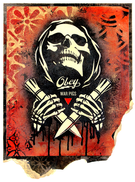 Shepard Fairey, ‘Electric Funeral Fire’, 2018, Galerie Ernst Hilger