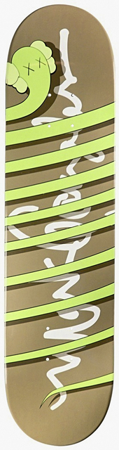 KAWS, ‘Bendy’, 2004, Other, Screen print on wooden skate deck, Tate Ward Auctions
