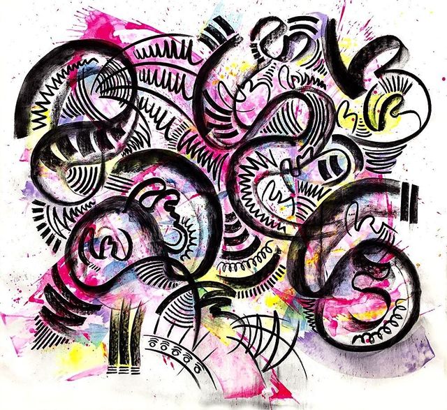 Vernon O'Meally, ‘Psychedelic Improv, Opening & Letting Go’, 2017, ABXY