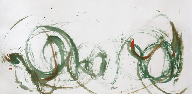 André Kneib, ‘Landscape at Puberg-5’, 2005, Drawing, Collage or other Work on Paper, Ink and acrylic on Xuan paper, Pearl Lam Galleries