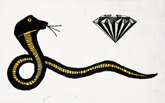 Donald Baechler, ‘Diamond Snake by Donald Baechler’, 2007, Print, Photogravure on 300gsm Somerset paper, Lot 180