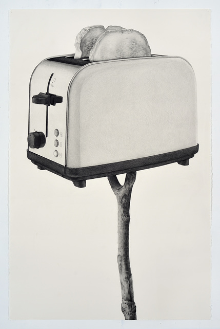 Karl Haendel, ‘Toaster on a Stick’, 2018, Drawing, Collage or other Work on Paper, Pencil on paper, Mitchell-Innes & Nash