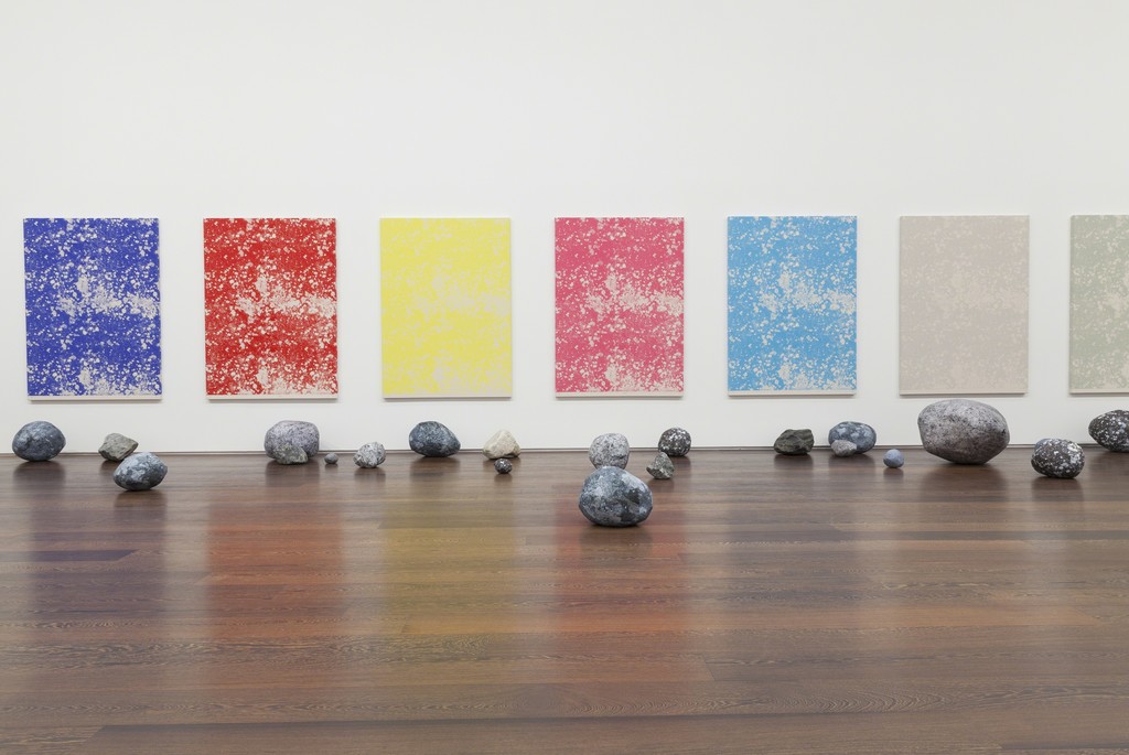 Installation view, Stone Series, 2013-2015
30 January – 28 March 2015
Victoria Miro, 16 Wharf Road, London Installation view, Stone Series, 2013-2015
30 January – 28 March 2015
Victoria Miro, 16 Wharf Road, London