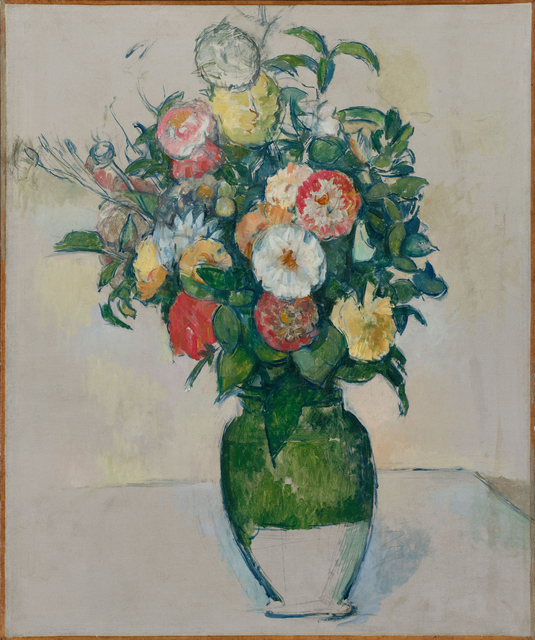 Paul Cézanne, ‘Fleurs dans un pot d'olives’, 1980-1982, Painting, Oil on canvas, Gagosian